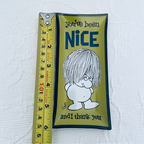 Vintage Houze Art Pt Marion PA 1960’s “you’ve been nice and thank you”tray - Picture 2 of 9